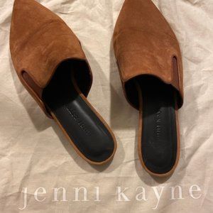 Jenni Kayne, Suede Mule, Size 38, Color Saddle
